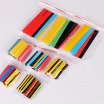 도매팜 케이블 단선 방지를 위한 컬러 열수축 튜브 전선보호 누전방지 드라이기 라이터, 1set(164P)