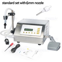 교반 충진기 정량 충전 분배 Zonesun 5-3500ml gfk160 디지털 제어 액체 기계 알코올 음료 음료 향수 주스 우유 작은 병 필러, 05 with 6mm nozzle_02 220V