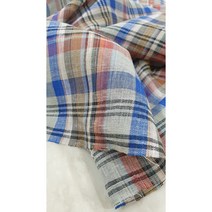 일본 수입 린넨 체크, B