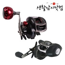 베이트릴 장구통릴 타이라바 문어 쭈꾸미 다운샷 광어 (상세설명참조), 106PW(우핸들)+100M 합사, 선택02.바낙스 NEW 볼칸파워