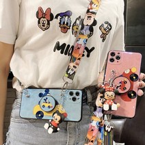IPHONE 아이폰 7 아이폰 8 아이폰 7+ 아이폰 8+ PLUS 미키미니 피규어 그립톡 거치대 실리콘 스트랩 휴대폰 케이스 iphone7 plus iphon8 plus case