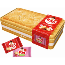 비스코 과자 선물 상자 세트 우유맛 딸기맛 2종 총36개입 1통 일본 직구