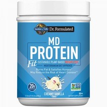 가든 오브 라이프 Dr. Formulated Sustainable PlantBased MD Protein 체중 감소 지원 크리미 바닐라 21.34 oz. / 10인분