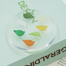 [6개]18mm 아크릴 나뭇잎 7종 귀걸이 비즈 목걸이 만들기 diy 재료