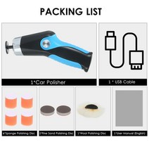 에어샌딩기 원형샌딩기 무선샌딩기 KKmoon-60W 미니 폴리싱 머신 8500RPM 가변 속도 자동차 폴리셔 전기 스크래치 리무버 수리 도구 광택기 연마기, [02] USB Charging, 02 USB Charging