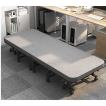 접이식 싱글 침대 병원 간병인 간이 보호자 베드, 90 폭 그레이 - VIP 시리즈