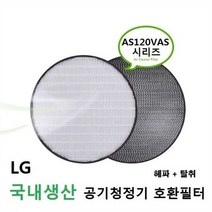 호환 원형 RS120VRS 국내산 엘지 공기청정기필터, 상세페이지 참조