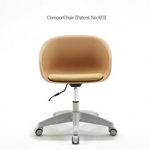 [DSP] ELLE 학생 컴퓨터 사무실의자 사무용 회의, K1388_브라운