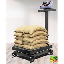 전자저울 디지털 고중량 산업용저울 500kg 1톤, 1000kg정밀도100g테이블60x80cm