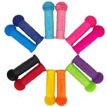 마이크로 킥보드 퀵보드 손잡이 커버 교체 실리콘 고무 액세서리 맥시 미니, 단일사이즈, 블루