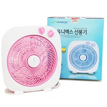 박스팬 선풍기 좌식 탁상용 책상용 공기순환 냉방용품 에어컨 여름 냉방 바람 공기순환팬 집들이선물 화이트 인테리어