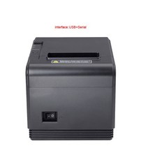 레이저각인 라벨프린터 고품질 오리지널 80mm 자동 절단기 열 영수증 프린터 Pos 주방 병렬직렬 포트이더넷, 01 USB and Serial_04 영국 플러그