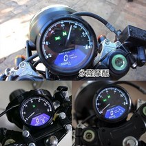 CHKX CG125 오토바이 계기판 레트로 스타일 LED 계기판, 단일사이즈, 전자제품(센서포함)