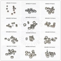 미니어처 베어링 10 조각 MR52ZZ MR63ZZ MR74ZZ MR85ZZ MR106 MR117 MR128 MR155ZZ 금속 봉인 크롬 철강 부품, MR137ZZ 7x13x4mm