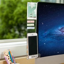 좁은책상 모니터 부착 세로형 미니선반 다목적 사무용 게이머 중학생용 공간절약 편한, 왼쪽