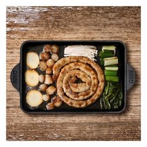 800도씨 사각 주물 무쇠불판 가정용 고기 불판 ( 에나멜코팅)