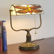 뱅크 스탠드 뱅크스탠드 책상 빈티지 독서등 이름 뱅커스램프 뱅커스탠드 집들이선물 조명, (06)잠자리+12W 웜라이트 LED_풀스위치