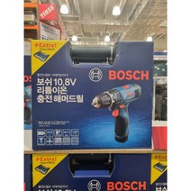 보쉬 10.8V 리튬이온 충전드릴 세트, 1세트