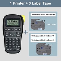라벨프린터 블루투스라벨기 산업용라벨프린터 오리지널 Supvan LP5120M 휴대용 무선 산업용 전선 라벨 프린, 테이프 2개 추가, 1-협동사