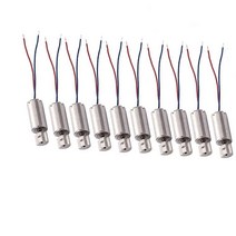 DC1.5-3V 6mm x 10mm 진동 모터 미니어처 마이크로 진동 코어리스 모터 11000RPM 소형 전기 모터 2개의 와이어 포함 - (10개)