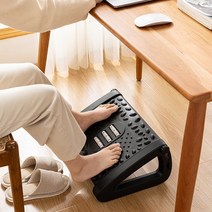 휴템 발이편한 높이조절 사무실 책상 의자 다리 발 받침대 풋레스트 풋스툴, 블랙