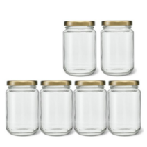 미르 M-glass 유리저장병 골드 380g, 350ml., 12개입