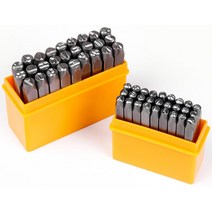 금속 가죽 이름 문구 영문 알파벳 펀치 세트 골프채 다용도 벨트 망치각인 가방 문자 수공구, 3mm(27p)