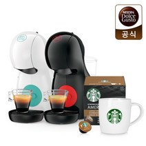 브랜드없음 돌체구스토 커피머신 피콜로XS + 스타벅스 캡슐 1Box 컵, 블랙+에스프레소 로스트 by 네스카페 돌체구스토