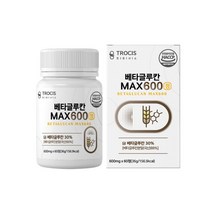 베타글루칸 맥스 600mgx60정 1일2정복용 유산균배양건조물 표고버섯균사체