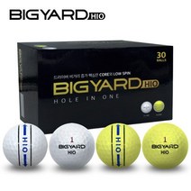 빅야드 넥센 하이오 삼선 골프공 30구 믹스 2컬러 2피스 초중급자용 고반발, 단품, free