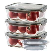락앤락 오븐글라스 유로 직사각 밀폐용기, 2000ml, 3개입