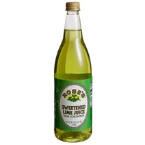 Roses 1 Liter Sweetened Lime Juice 로즈 스위트 라임 주스 1L 2개