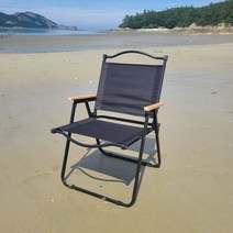 쿠웅 착착 캠핑의자 접이식 가성비캠핑의자 로우체어, 하이(높이72cm), 블랙
