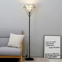 다이아 장스탠드 거실 침실 모던 인테리어 플로어 스탠드 다이아나 조명 무드등, 다이아장스탠드 와이엠LED볼전구숏타입(주광색)