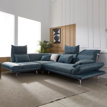 컴포트 스윙소파 4인용 코너형 아쿠아텍스 조야원단 소파, 라이트그레이, 라이트그레이