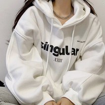 로지 도톰 기모 후드티셔츠