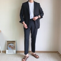 포마드클래식 5XL까지 린넨 빅사이즈 여름 수트