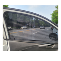 only one 차량용 모기장 앞2P+뒤2P 자동차 방충망, 블랙