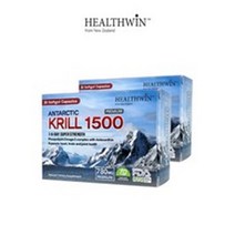 뉴질랜드 헬스윈 남극 크릴 1 500mg 원어데이 30소프트젤 캡슐 x2, 2box, 30캡슐