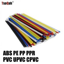 플라스틱 용접봉 ABS PP PE PPR PVC UPVC CPVC 1m 길이 2개, Clear 1m 2pcs