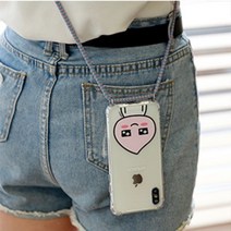 카카오프랜즈 카카오목걸이케이스 갤럭시 X커버5 신비폰2 리틀프랜즈5 SK Zem2