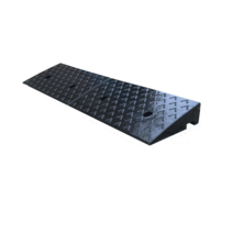 세이프티업 카업 주차턱 경사로 오토바이 차량 진입판, 고무 50x28x8cm