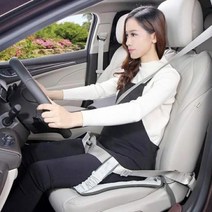 길이 조절 임산부 안전벨트 방석 보호대 산모 용, 블랙