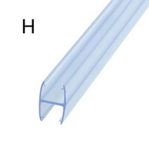 abs도어 4 12mm 목욕 샤워 스크린 씰 스트립 유리 씰 갭 창 웨더 스트립 씰링, h, 1-1pc는 50cm입니다, 8mm
