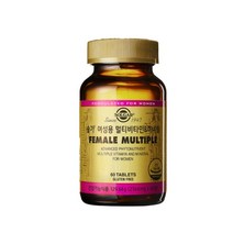 솔가 여성용 멀티비타민 앤 미네랄 2164mg x 60정, 1개, 상세페이지 참조