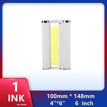 Canon Selphy-6 인치 포토 용지 및 잉크 카트리지 4R 100mm x 148mm CP900 CP910 CP1000 CP1200 CP1300 포토 프린터, CN, 1 Ink Only no paper