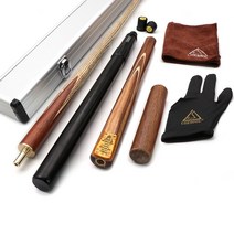 cuesoul 57quot 알루미늄 큐 케이스와 큐 조인트 프로텍터에 포장된 미니 버트 엔드 익스텐션과 결합된 스누커 큐 ​​핸드크래프트 34, d306