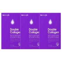 베라라이프 더블콜라겐 30포 x 3개 300달톤 저분자 피쉬콜라겐 펩타이드 먹는 어린 엘라스틴 히알루론산