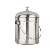 스텐 음식물 쓰레기통 음쓰통, 3L(손잡이 은색)