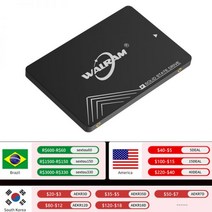 WALRAM-ssd 120/240/128/256gb/512gb/1TB HDD 2.5 Sata 3 노트북 데스크탑 ssd 500gb/1tb 솔리드 스테이트 드라이브 하드 디스, 1 테라바이트